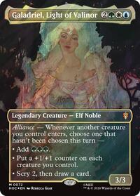 Galadriel, Light of Valinor (Borderless) (Surge Foil)