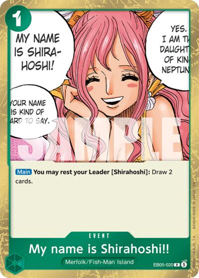 My name is Shirahoshi!!