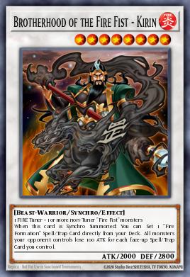 Brotherhood of the Fire Fist - Kirin