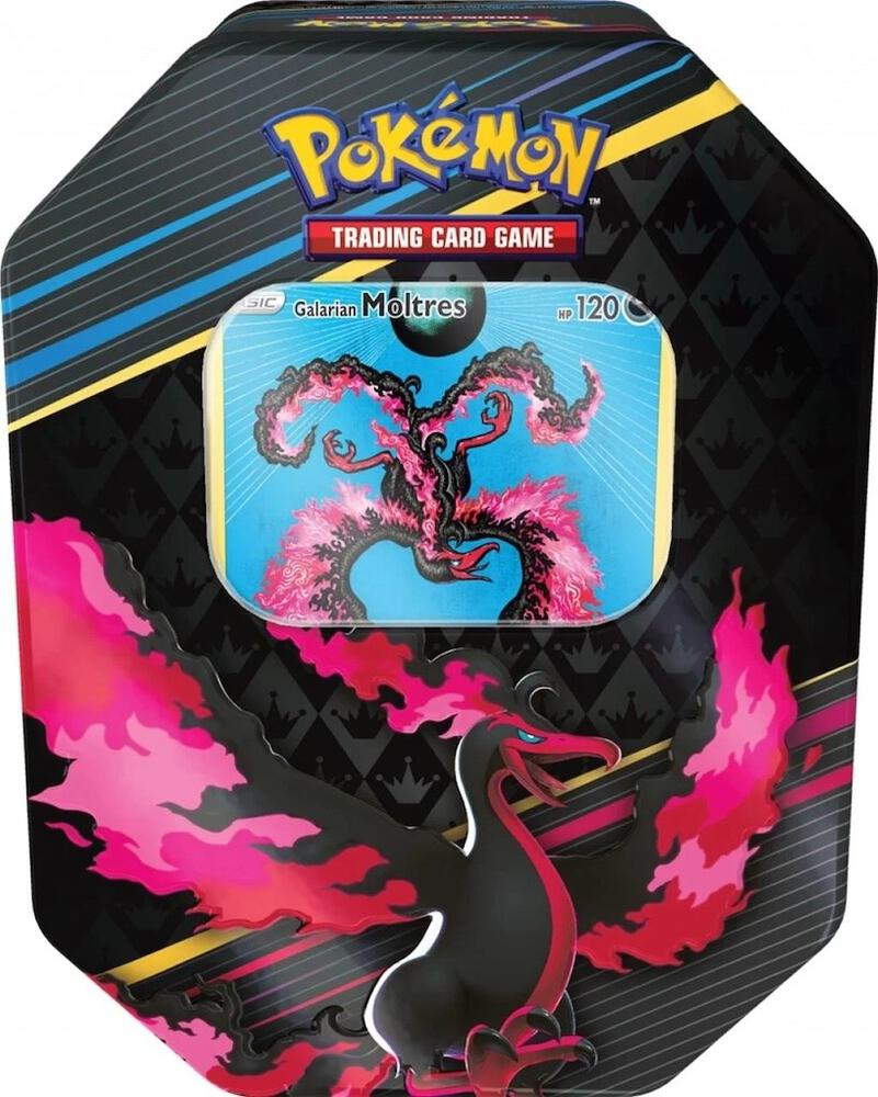 Crown Zenith Tin [Galarian Moltres] (International Version)