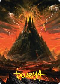Mount Doom Art Card (Gold-Stamped Signature)