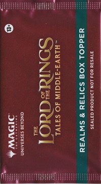Universes Beyond: The Lord of the Rings: Tales of Middle-earth - Realms & Relics Box Topper Pack